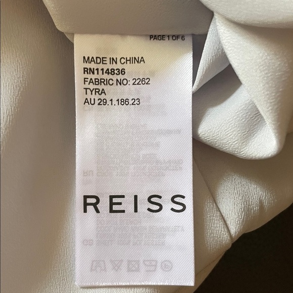 Reiss Tyra Ruffle-Detail Dress sz 10 - Picture 13 of 15
